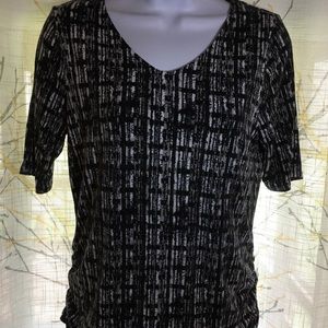 Coldwater Creek V-neck Short Sleeved Shirt